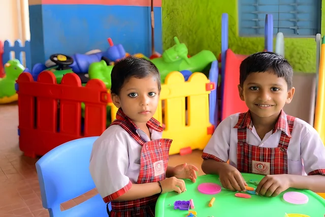 Play dough in the indoor play corner